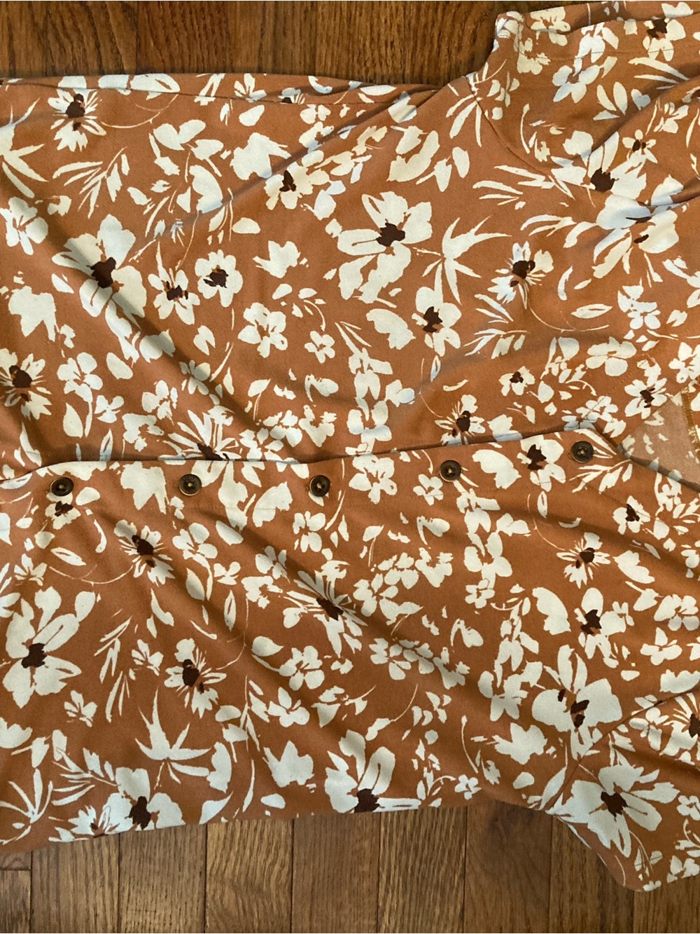 By Tavi Floral Button-Front top reversible